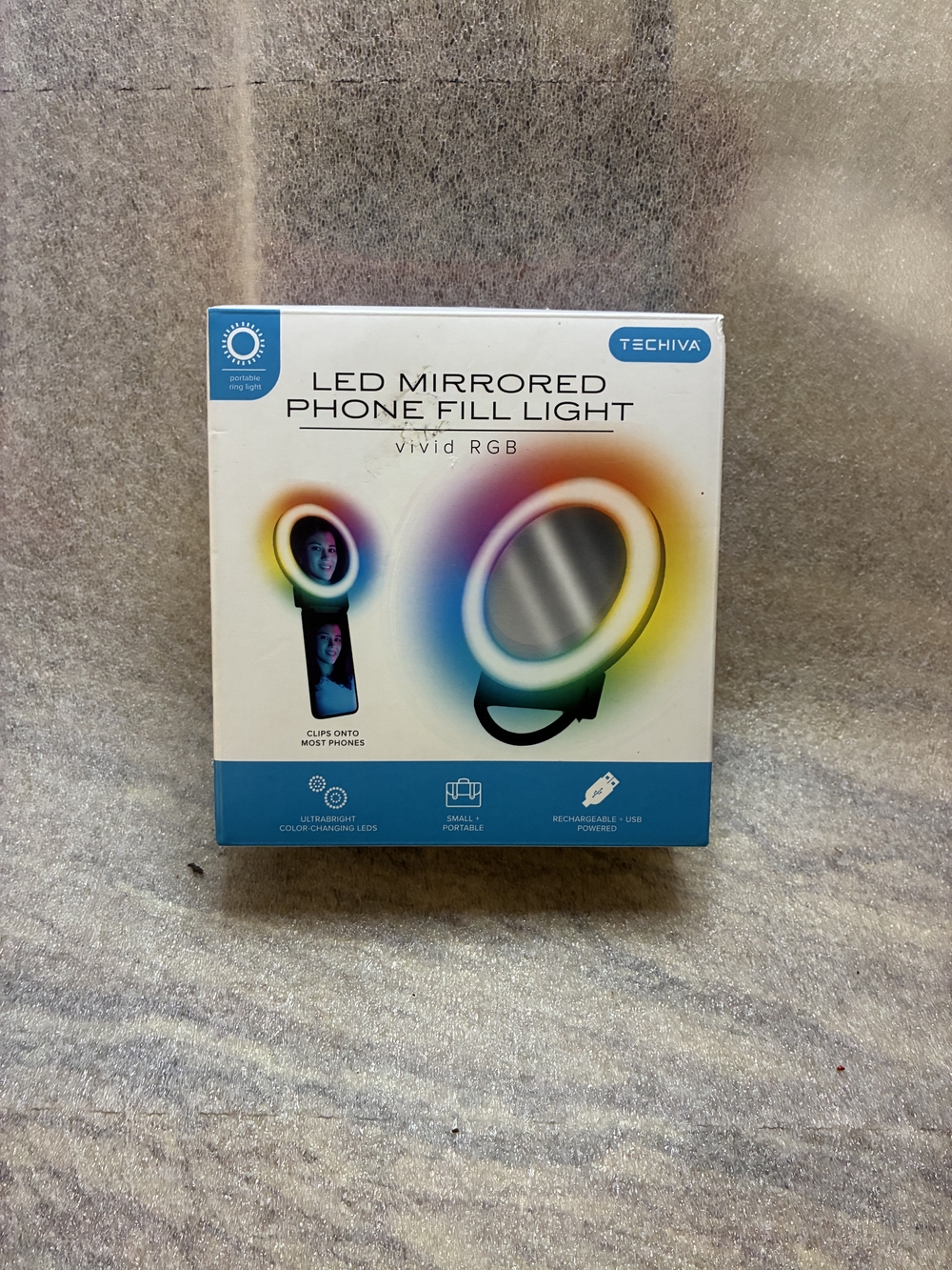 LED Mirrored Phone Fill Light - Multicolor